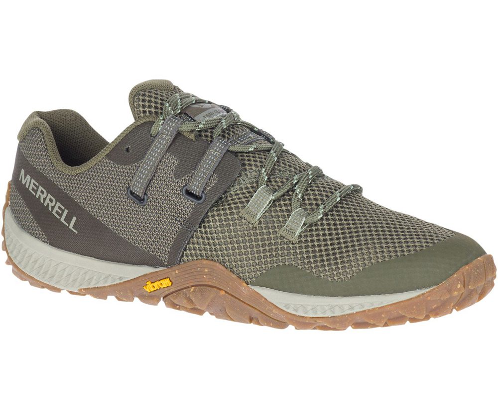Merrell Sneakers Olive - Trail Glove 6 - Womens 02CJNISBU